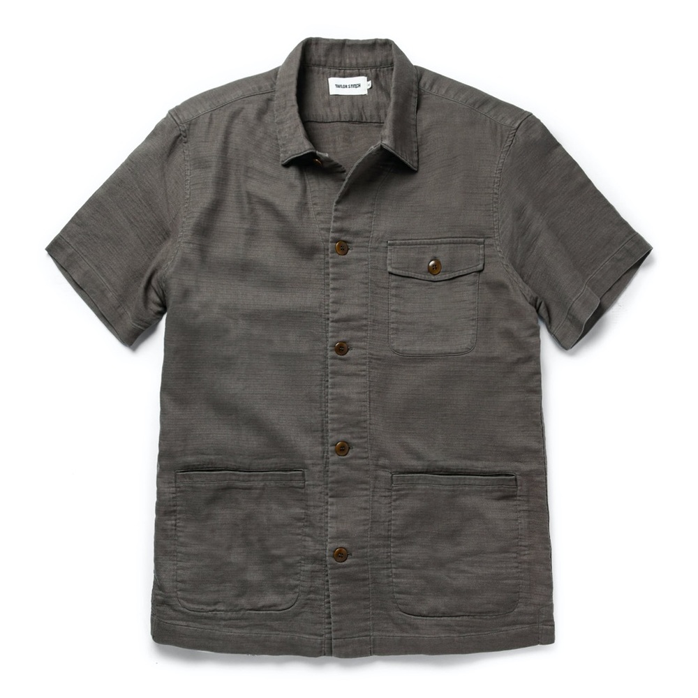 Taylor Stitch Caravan Shirt in Walnut double cloth. Size 46/XXL